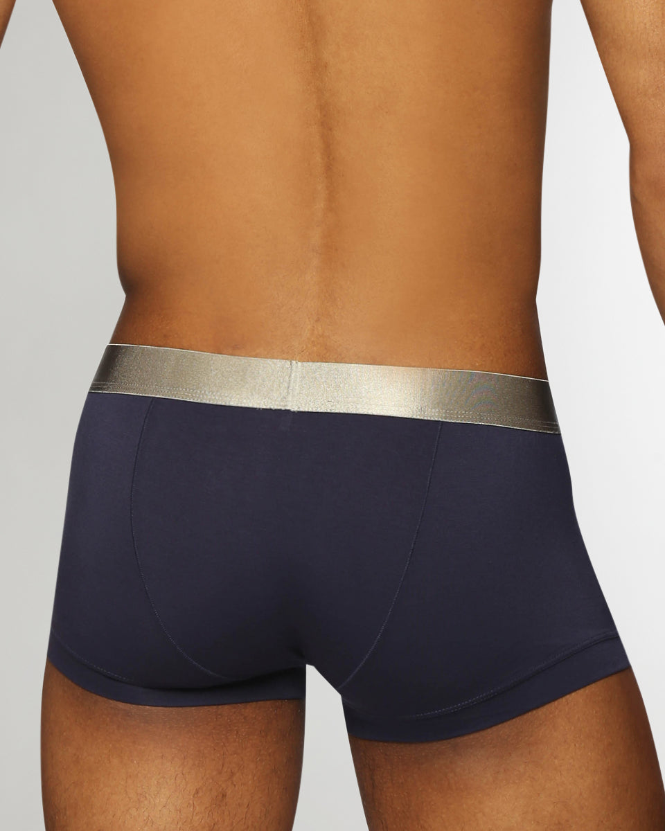 Parke & Ronen Solid Low-Rise Trunk Parke & Ronen Solid Low-Rise Trunk Navy