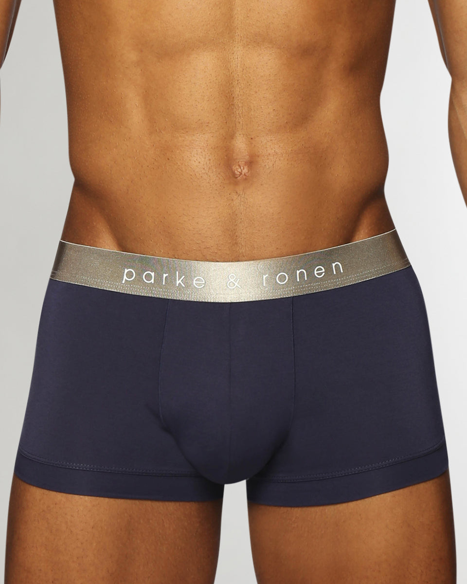 Parke & Ronen Solid Low-Rise Trunk Parke & Ronen Solid Low-Rise Trunk Navy