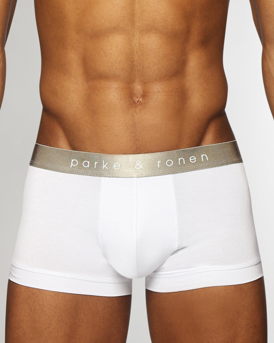 Parke & Ronen Solid Low-Rise Trunk Parke & Ronen Solid Low-Rise Trunk White