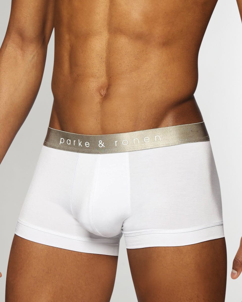 Parke & Ronen Solid Low-Rise Trunk Parke & Ronen Solid Low-Rise Trunk White
