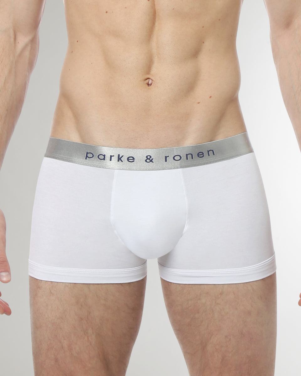 Parke & Ronen Solid Low-Rise Trunk Parke & Ronen Solid Low-Rise Trunk White