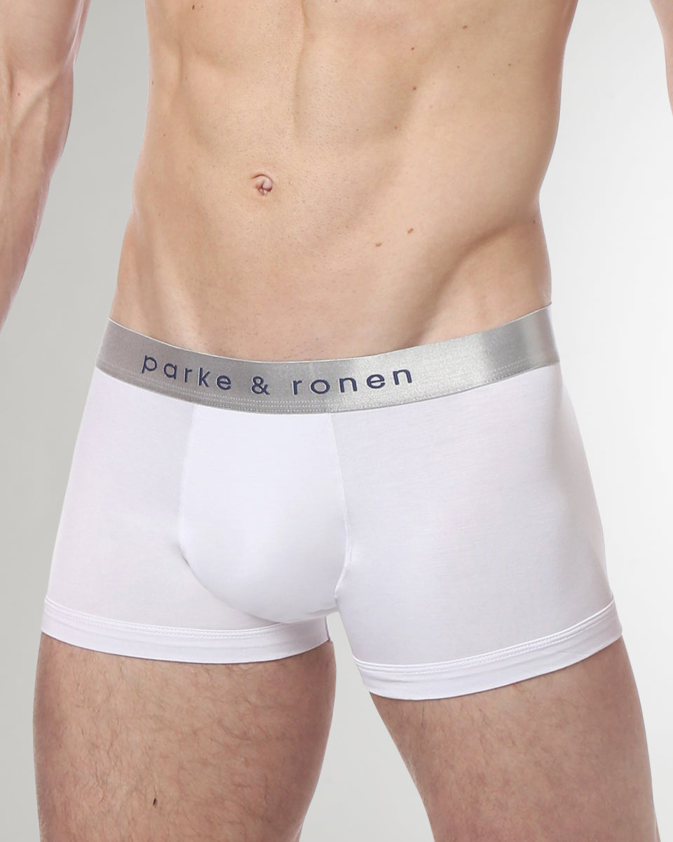 Parke & Ronen Solid Low-Rise Trunk Parke & Ronen Solid Low-Rise Trunk White