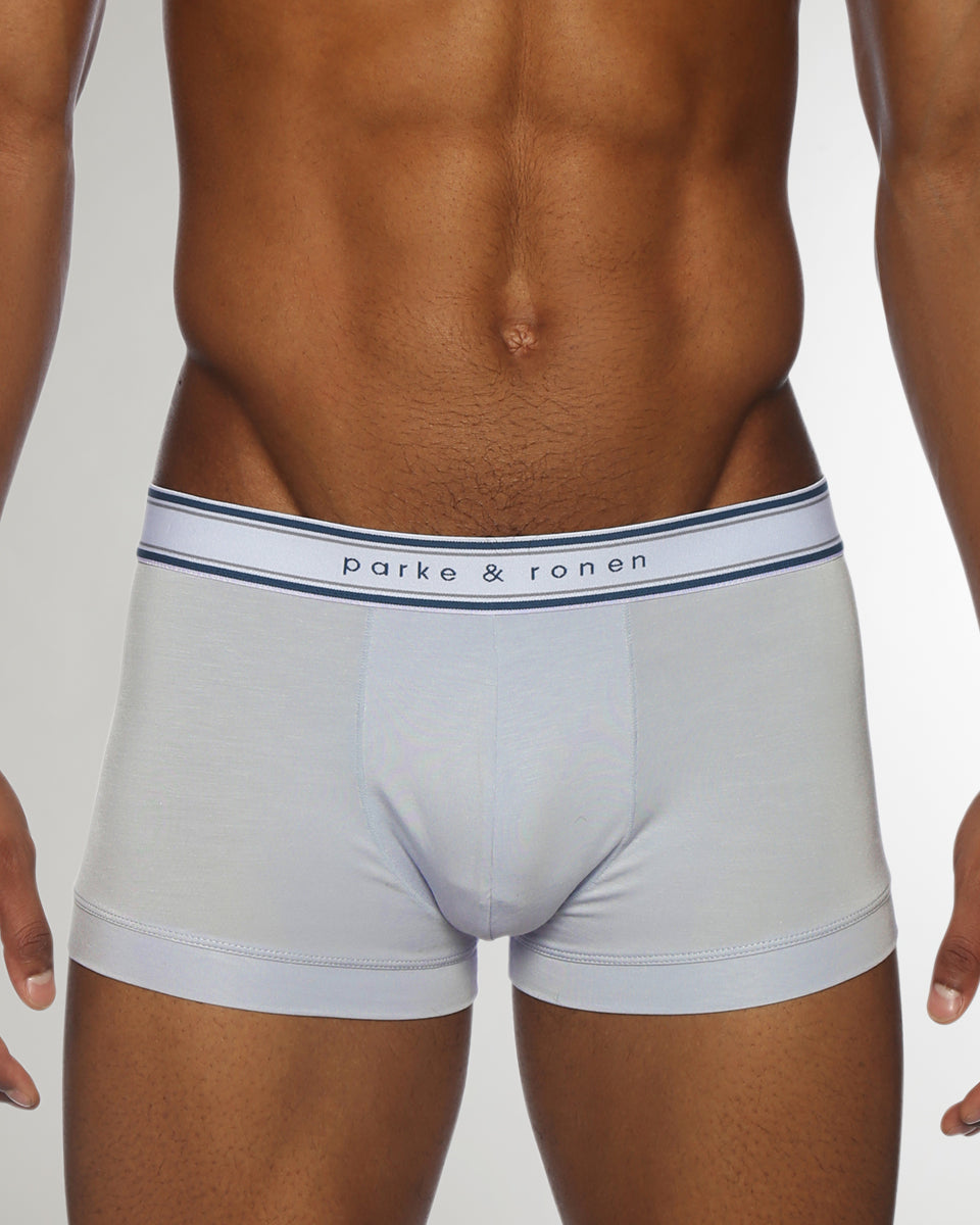 Parke & Ronen Retro Solid Low Rise Trunk Retro-frost-blue