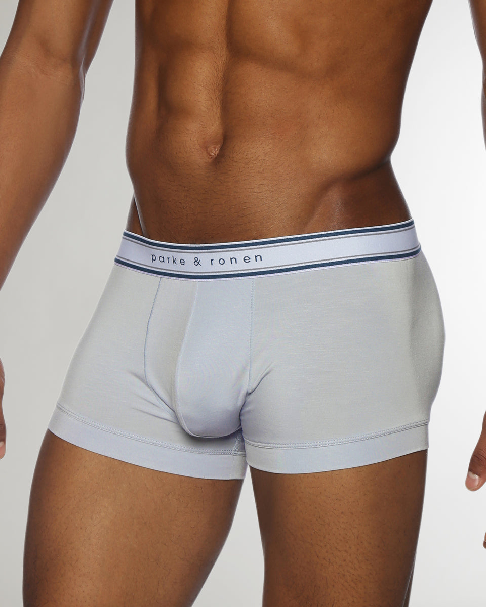 Parke & Ronen Retro Solid Low Rise Trunk Retro-frost-blue