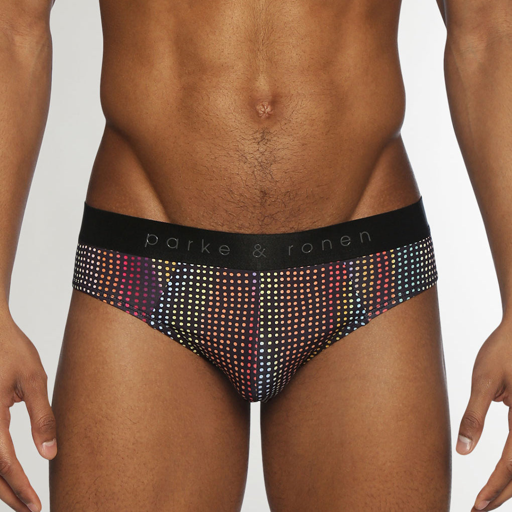Parke & Ronen Pride Funfetti Low-Rise Brief Funfetti-black