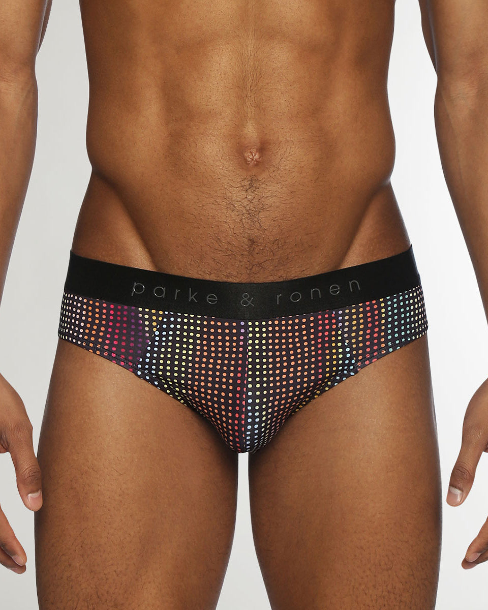 Parke & Ronen Pride Funfetti Low-Rise Brief Funfetti-black