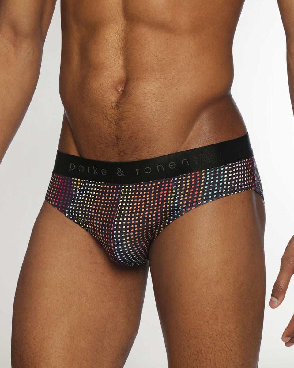 Parke & Ronen Pride Funfetti Low-Rise Brief Funfetti-black