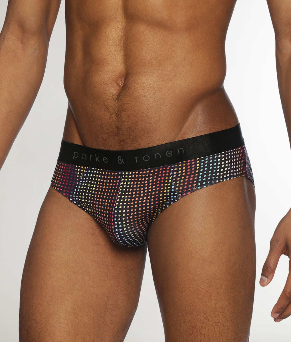 Parke & Ronen Pride Funfetti Low-Rise Brief Funfetti-black