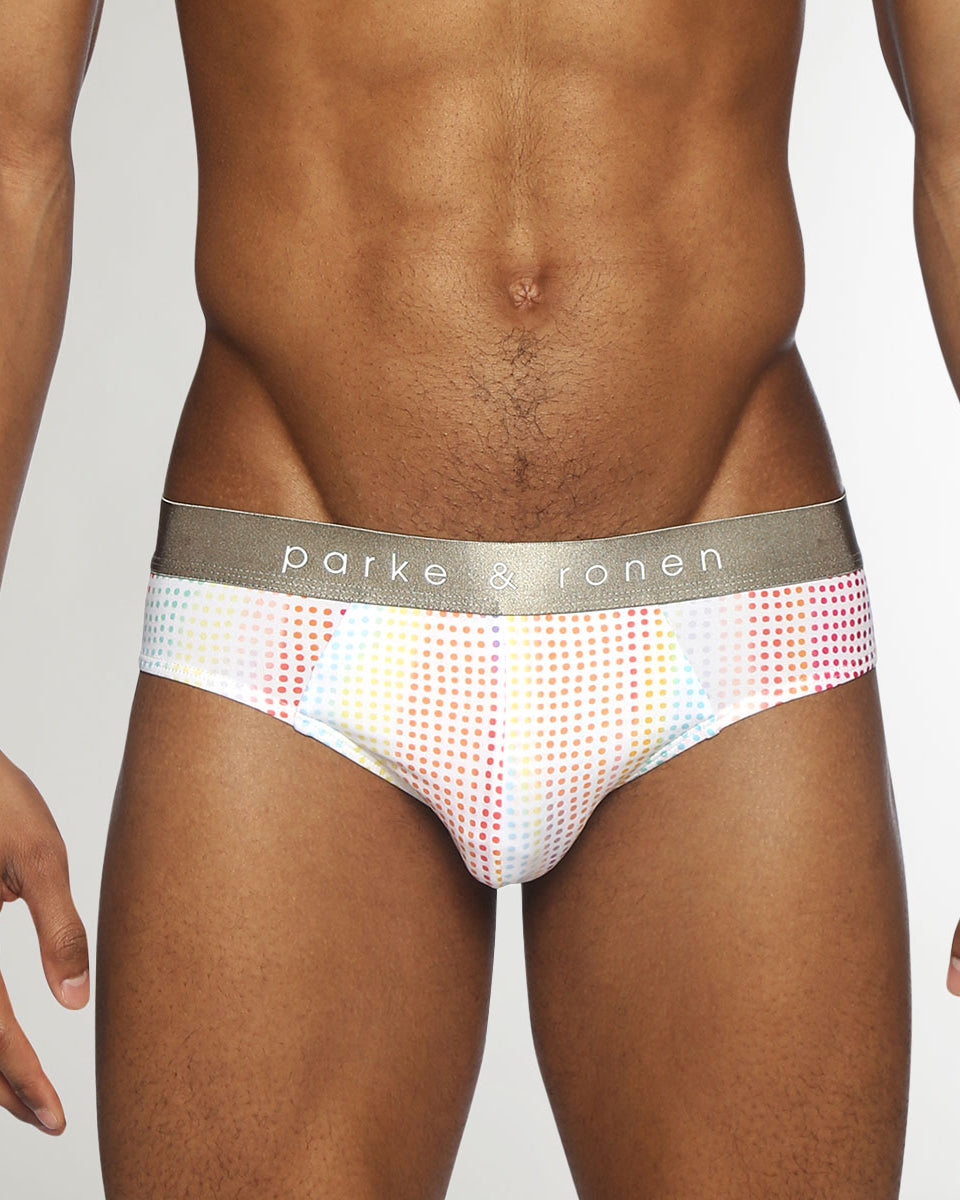 Parke & Ronen Pride Funfetti Low-Rise Brief Funfetti-white