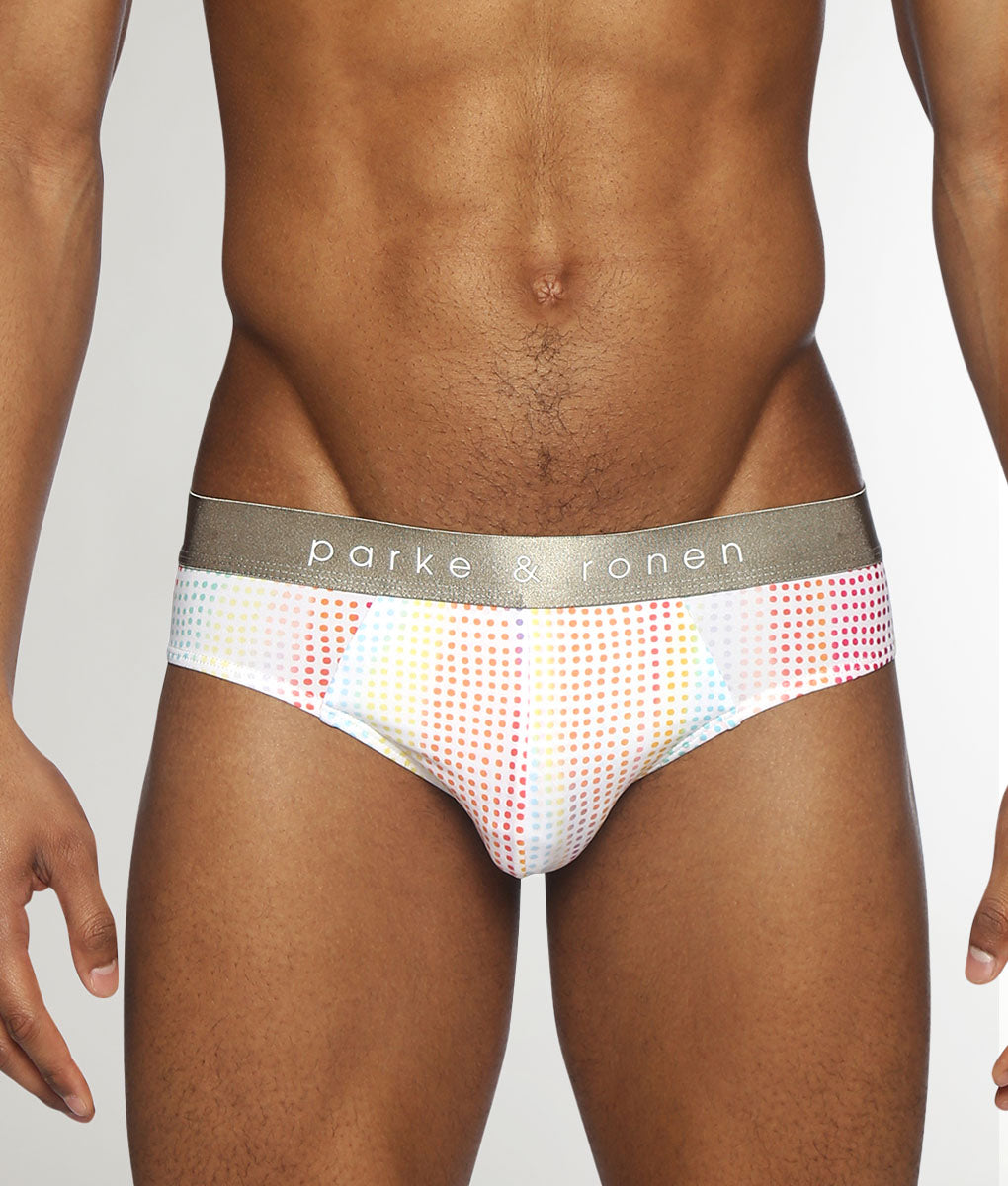 Parke & Ronen Pride Funfetti Low-Rise Brief Funfetti-white