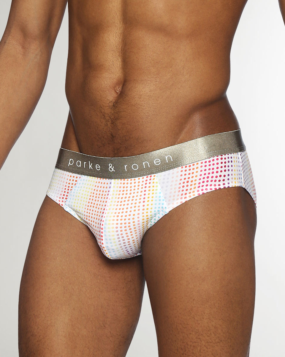 Parke & Ronen Pride Funfetti Low-Rise Brief Funfetti-white
