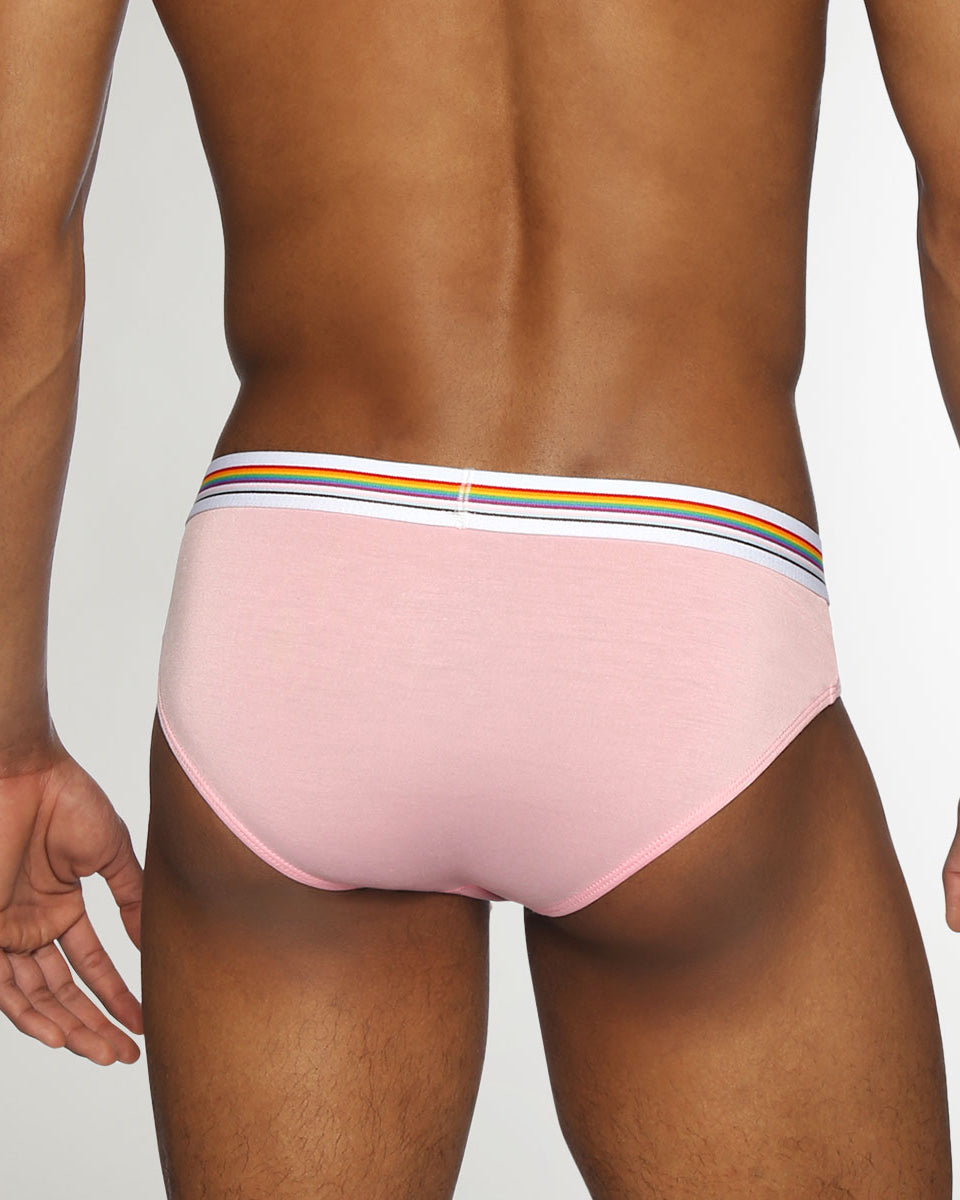 Parke & Ronen Pride Solid Low-Rise Brief Blush-pink