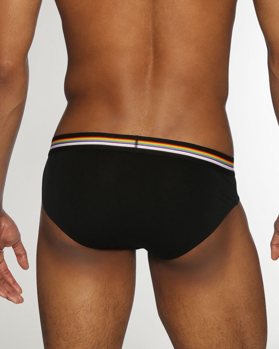 Parke & Ronen Pride Solid Low-Rise Brief Eclipse-black