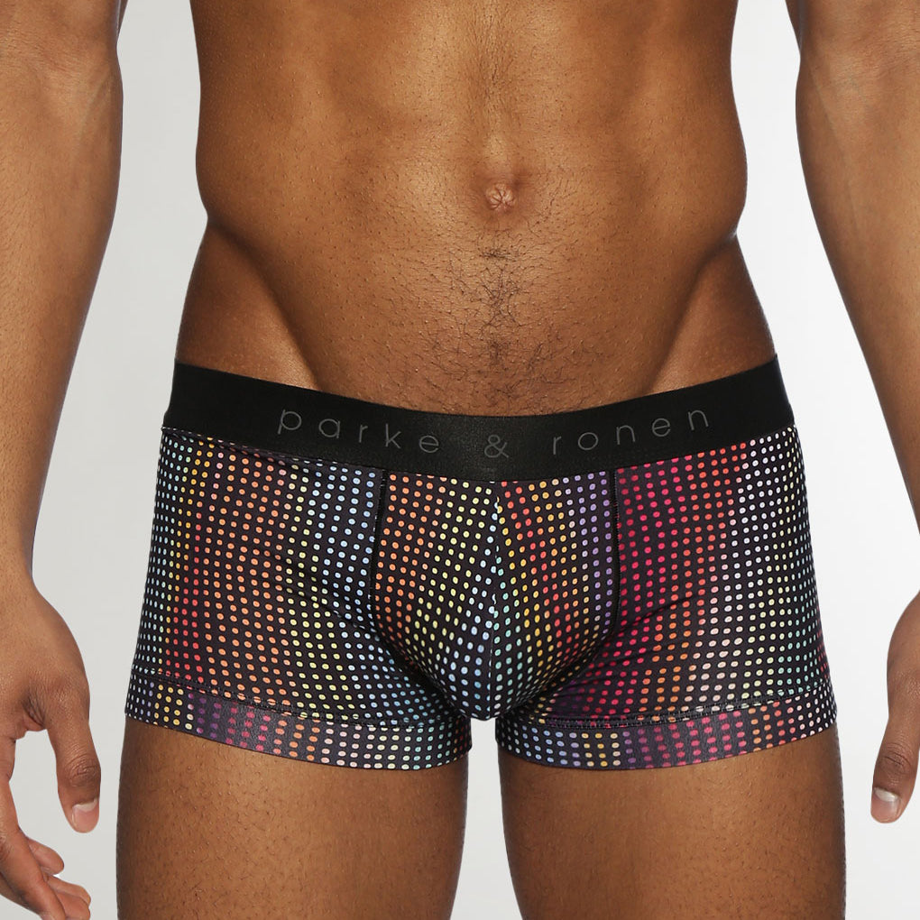 Parke & Ronen Pride Funfetti Low-Rise Trunk Black