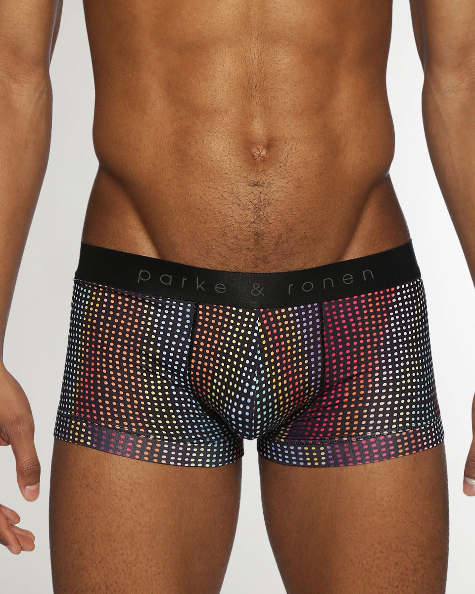 Parke & Ronen Pride Funfetti Low-Rise Trunk Black
