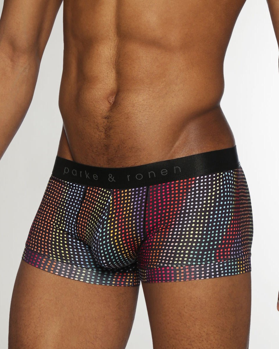 Parke & Ronen Pride Funfetti Low-Rise Trunk Black