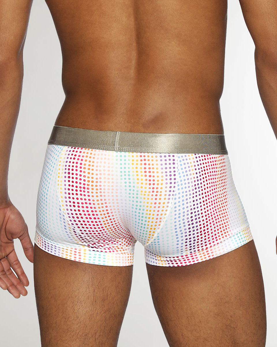Parke & Ronen Pride Funfetti Low-Rise Trunk White