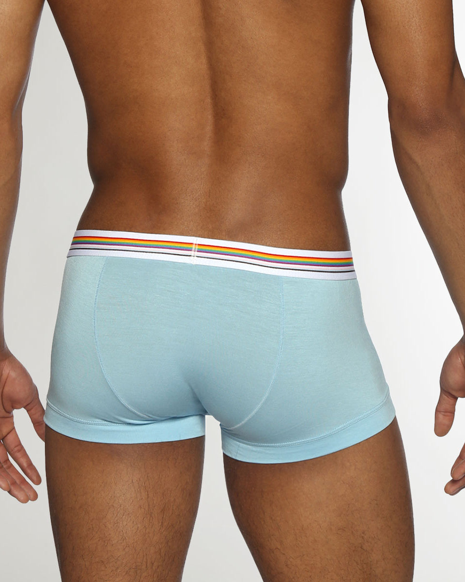 Parke & Ronen Pride Solid Low-Rise Trunk Blue-dreams