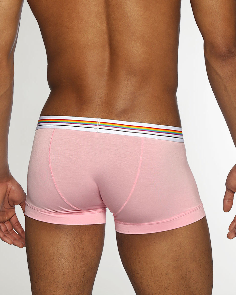 Parke & Ronen Pride Solid Low-Rise Trunk Blush-pink