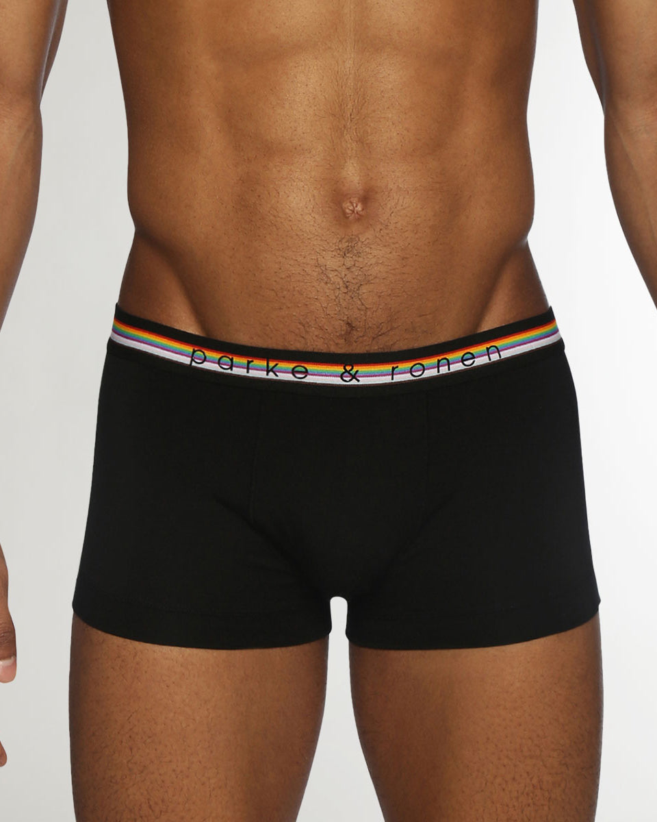 Parke & Ronen Pride Solid Low-Rise Trunk Eclipse-black