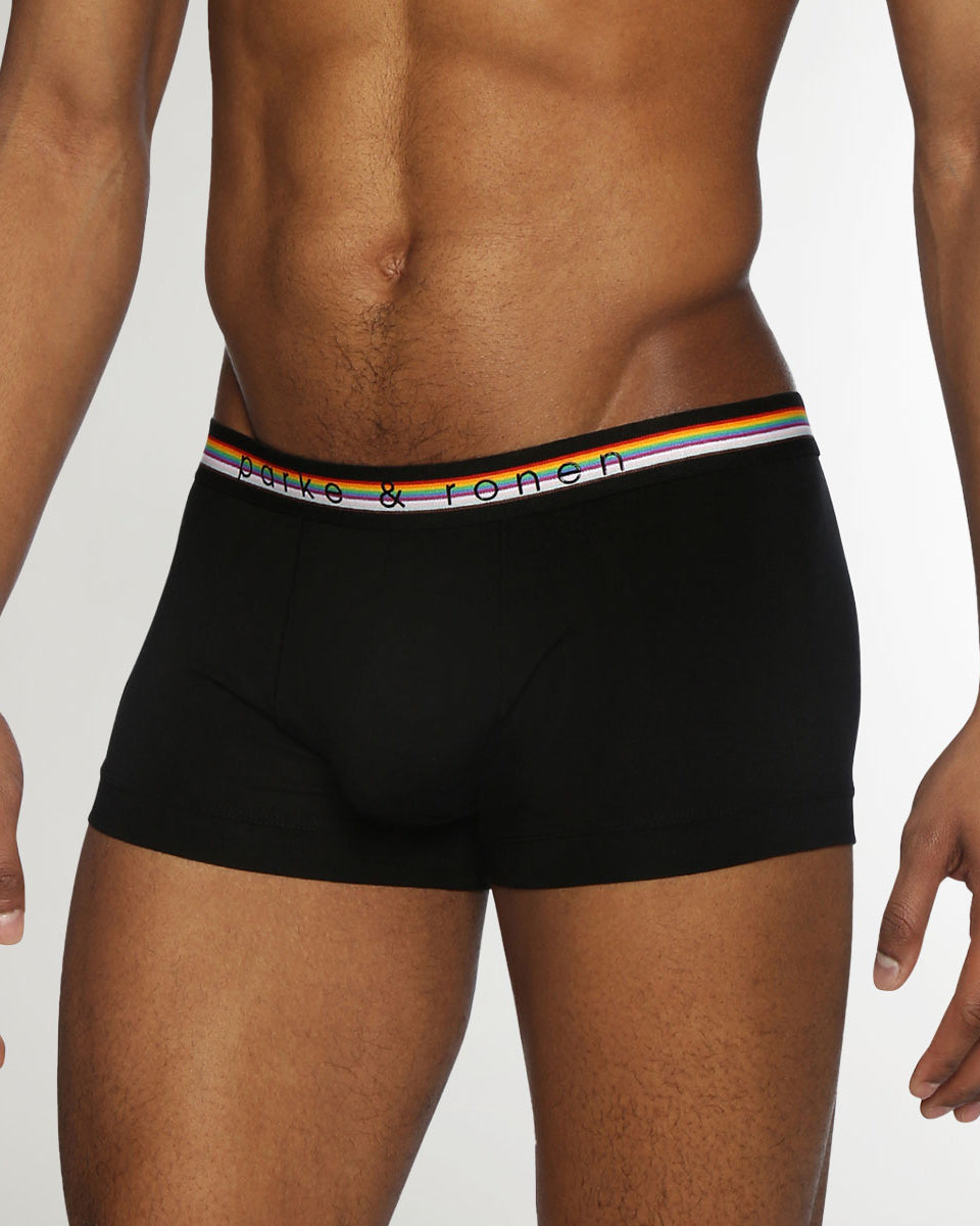 Parke & Ronen Pride Solid Low-Rise Trunk Eclipse-black
