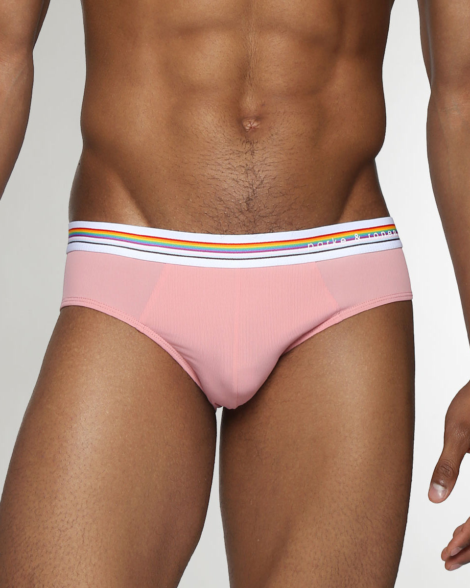 Parke & Ronen Boudoir Pride Nylon Low-Rise Brief Peach