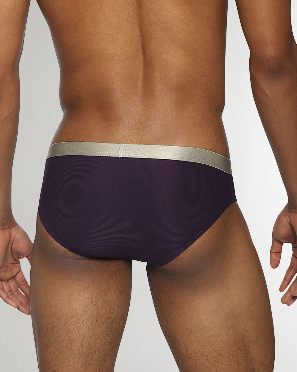 Parke & Ronen Boudoir Nylon Low-Rise Brief Plum