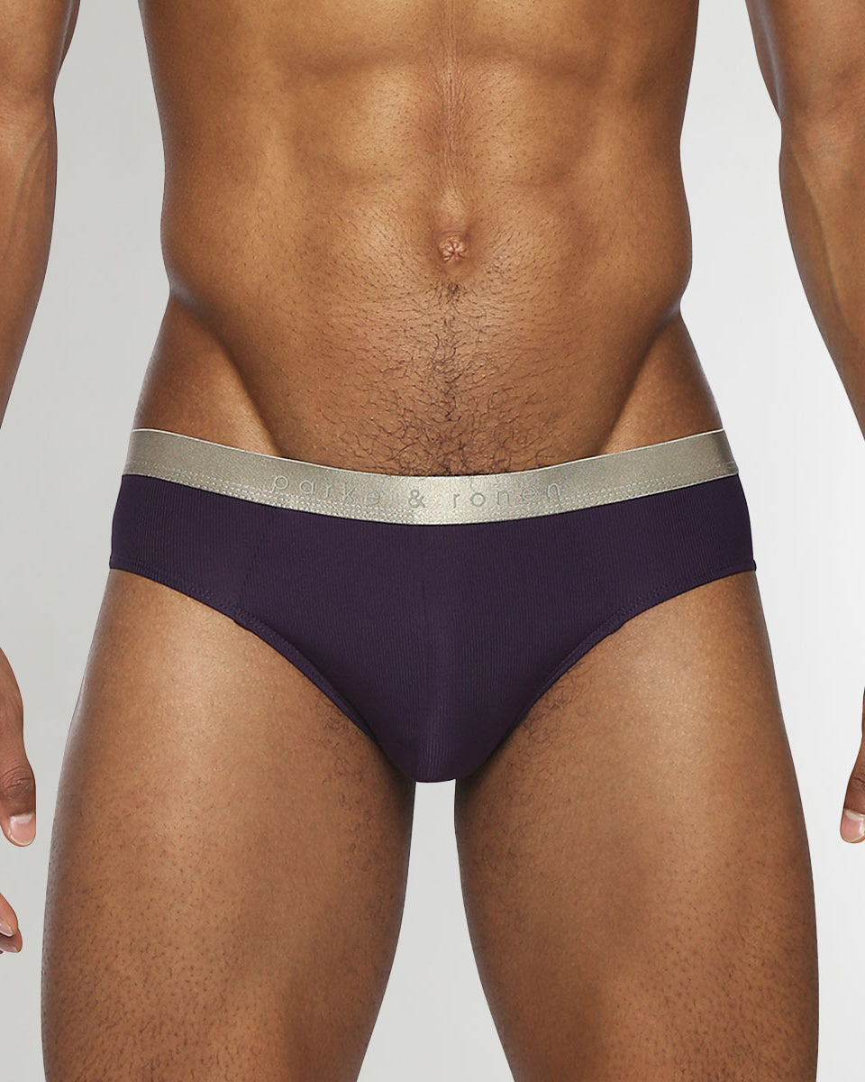Parke & Ronen Boudoir Nylon Low-Rise Brief Plum