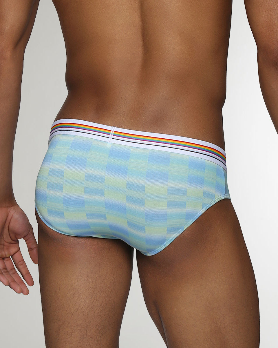Parke & Ronen Printed Pride Low-Rise Brief Azzuro-pride