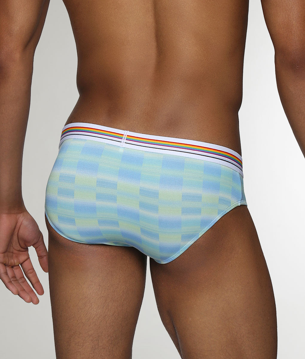 Parke & Ronen Printed Pride Low-Rise Brief Azzuro-pride