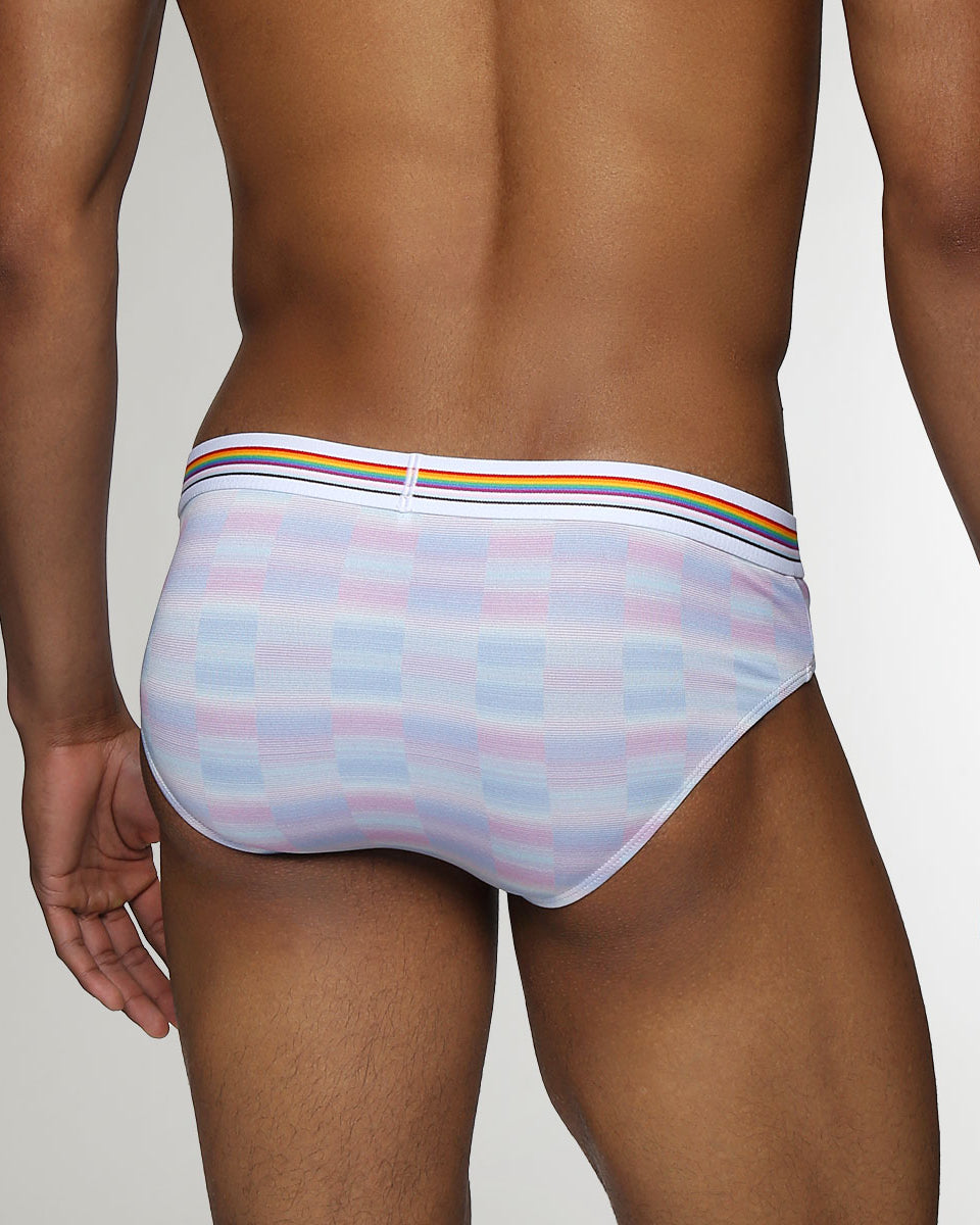 Parke & Ronen Printed Pride Low-Rise Brief Lavender-pride