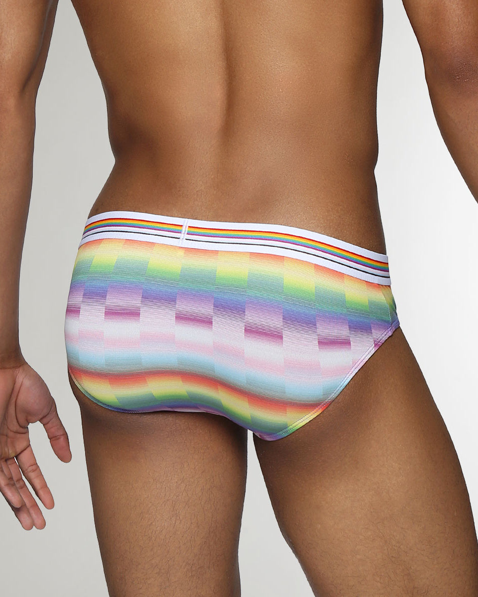Parke & Ronen Printed Pride Low-Rise Brief Paradise-pride
