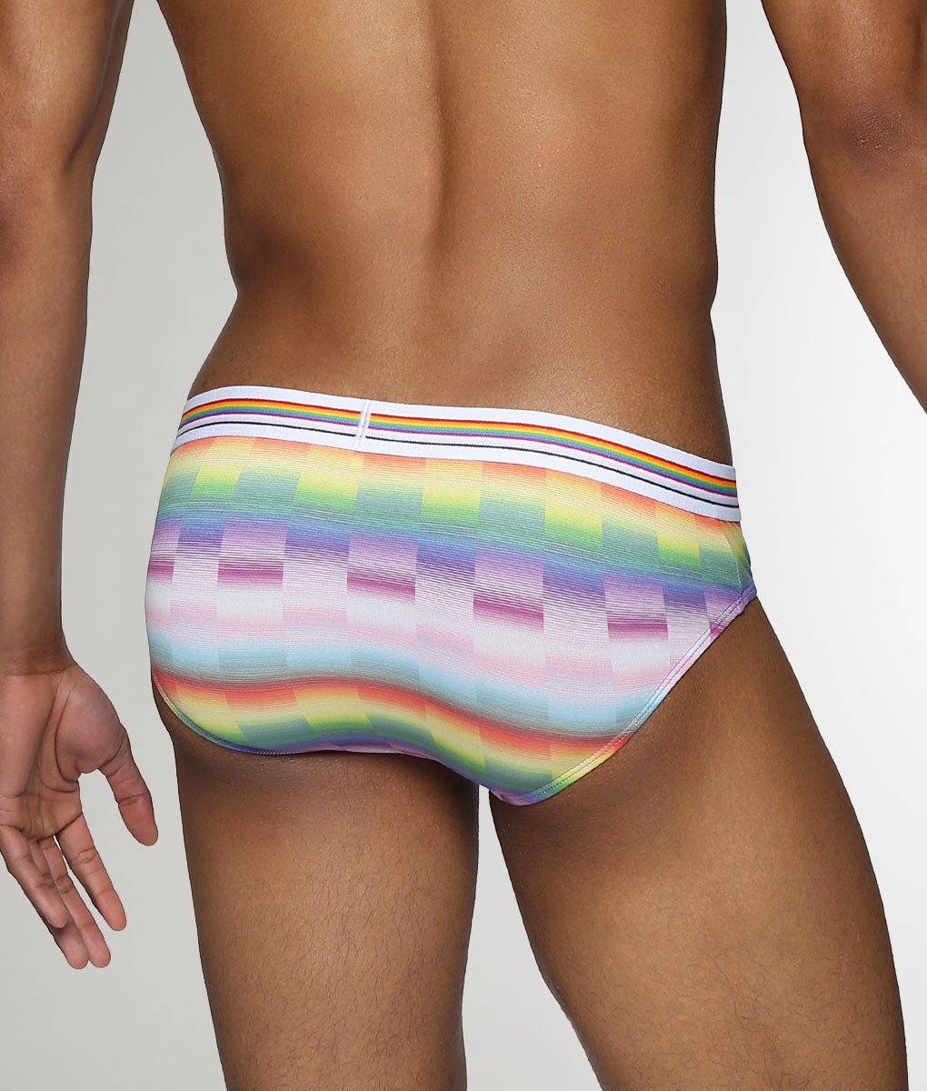 Parke & Ronen Printed Pride Low-Rise Brief Paradise-pride