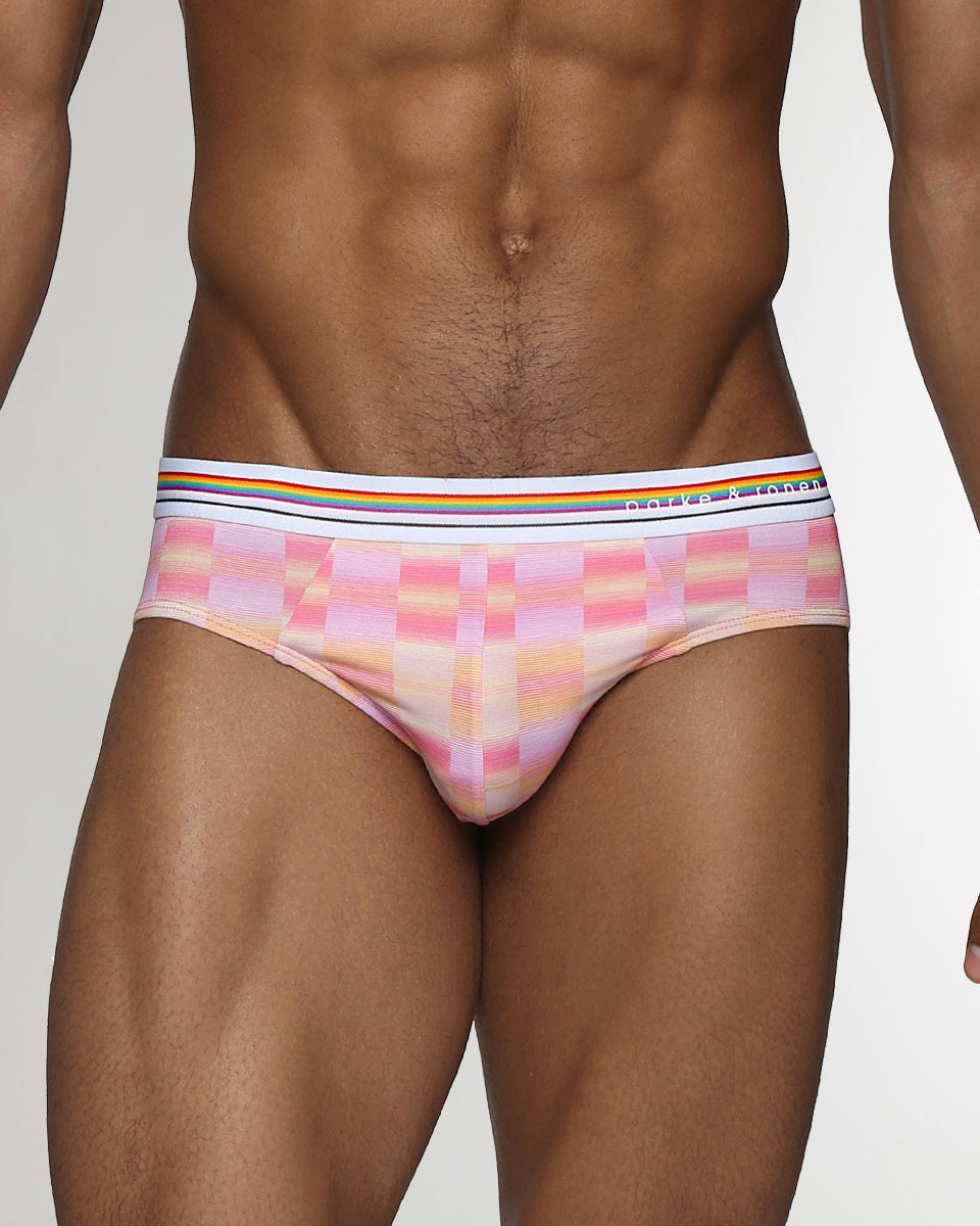 Parke & Ronen Printed Pride Low-Rise Brief Sunset-pride