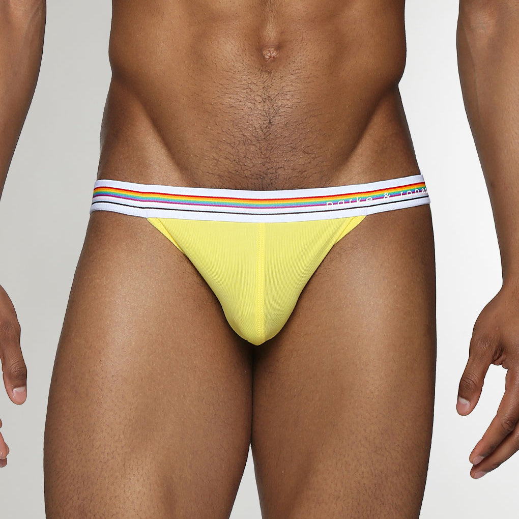 Parke & Ronen Boudoir Pride Nylon Low-Rise Jockstrap Canary