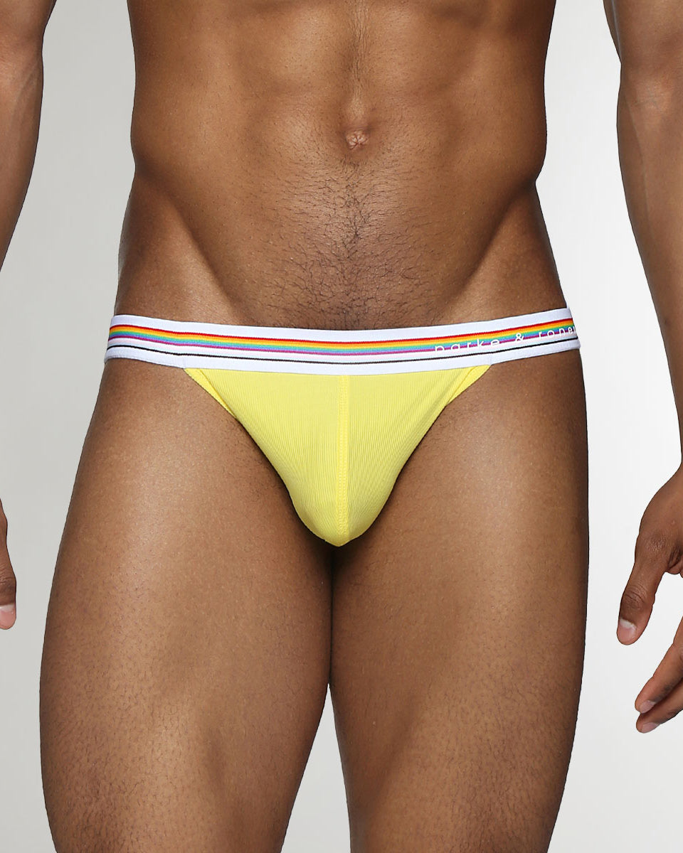 Parke & Ronen Boudoir Pride Nylon Low-Rise Jockstrap Canary