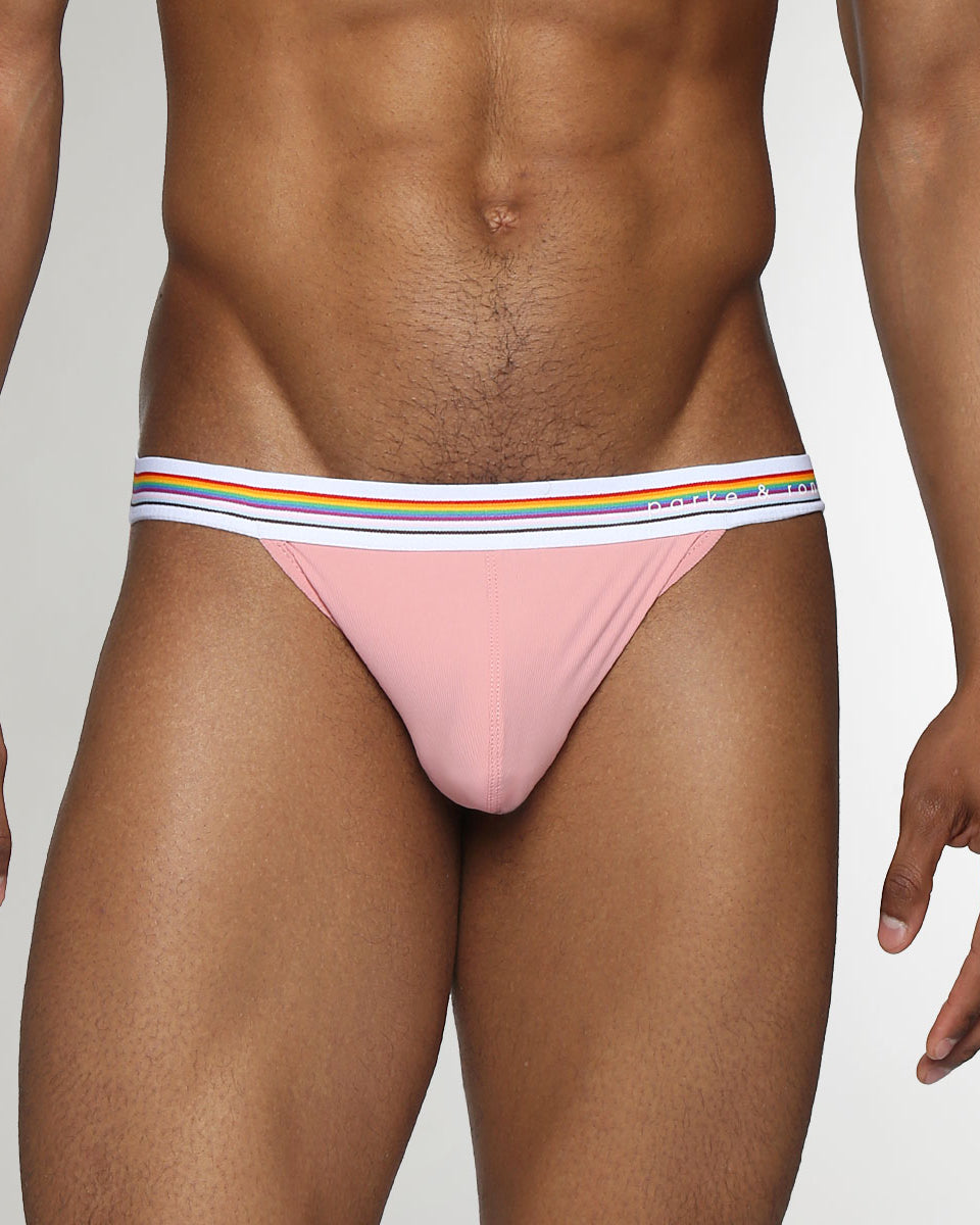 Parke & Ronen Boudoir Pride Nylon Low-Rise Jockstrap Peach