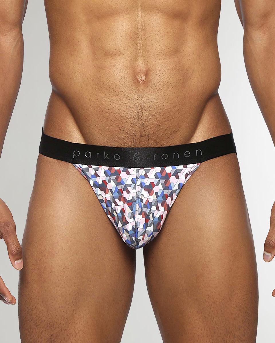 Parke & Ronen Honey Comb Printed Jockstrap Vamp