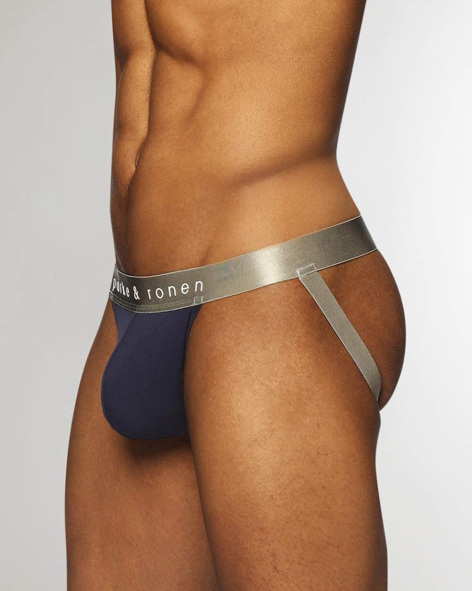 Parke & Ronen Solid Jockstrap Navy