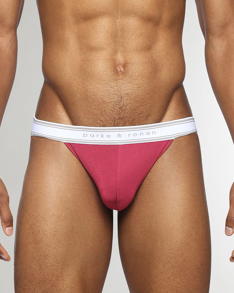 Parke & Ronen Retro Solid Jock Strap Ruby