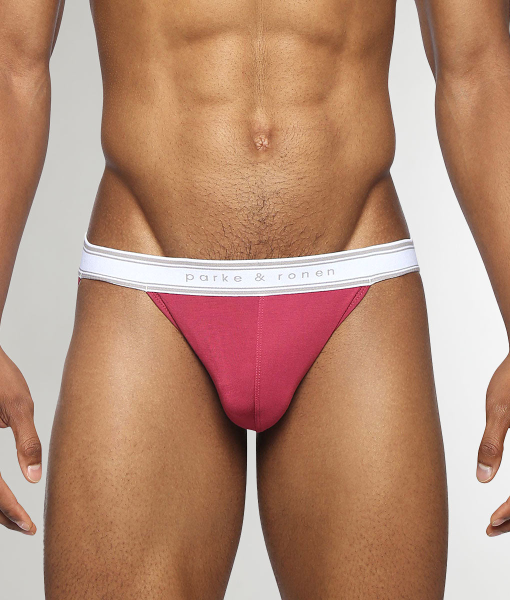 Parke & Ronen Retro Solid Jock Strap Ruby