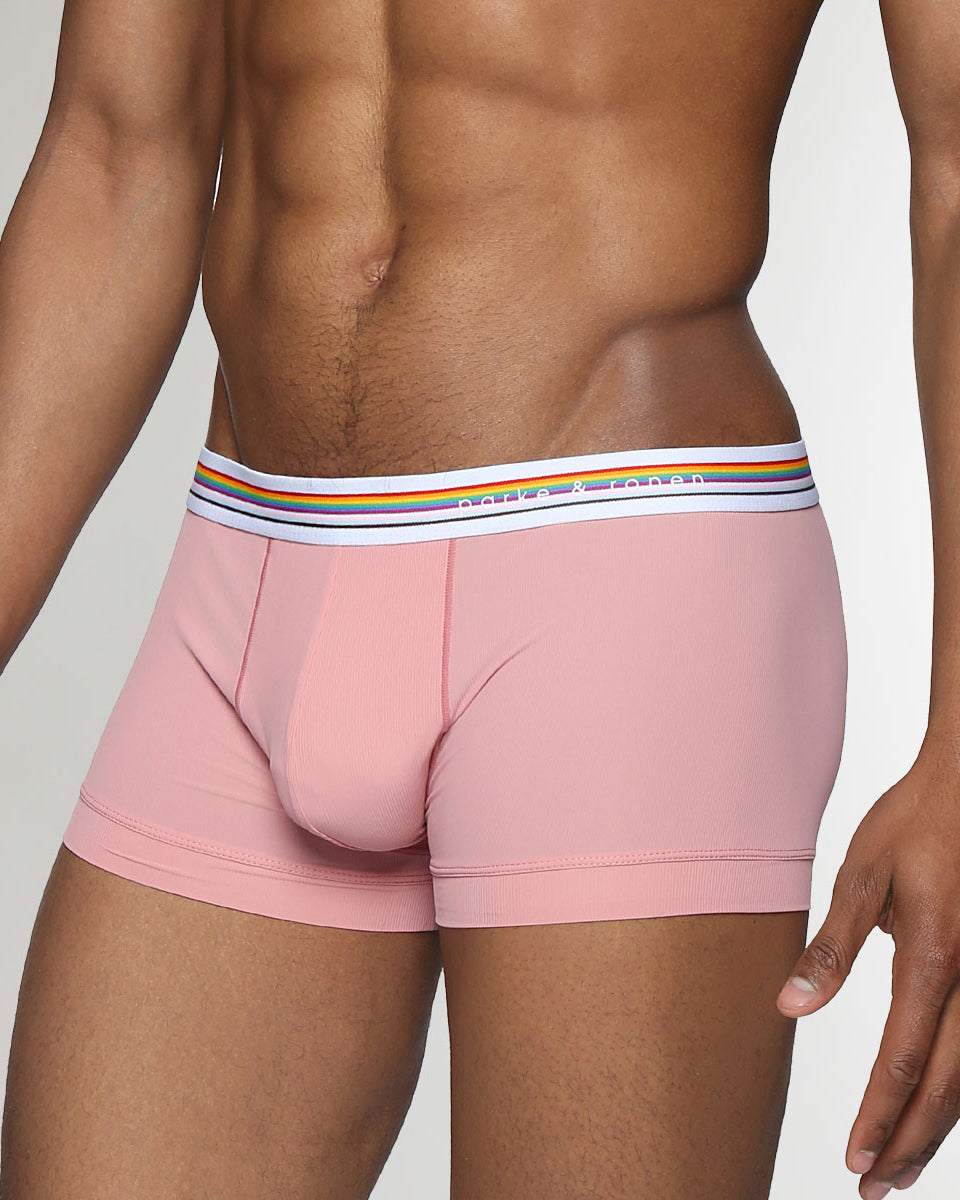 Parke & Ronen Boudoir Pride Nylon Low-Rise Trunk Peach