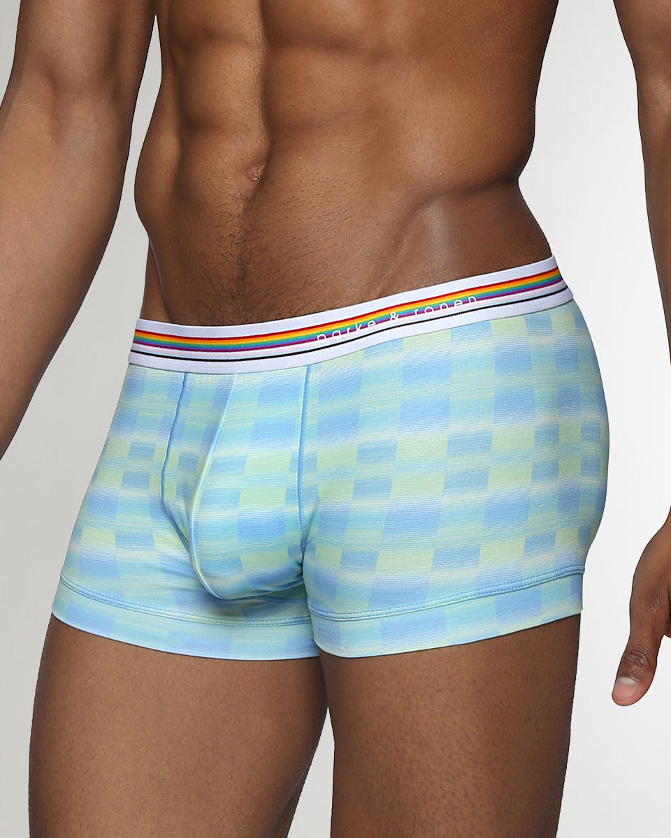 Parke & Ronen Printed Pride Low-Rise Trunk Azzuro-pride