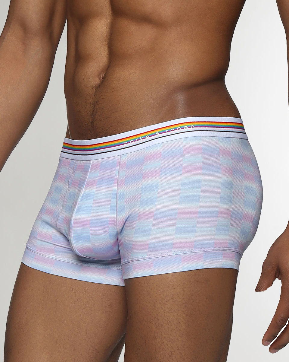 Parke & Ronen Printed Pride Low-Rise Trunk Lavender-pride