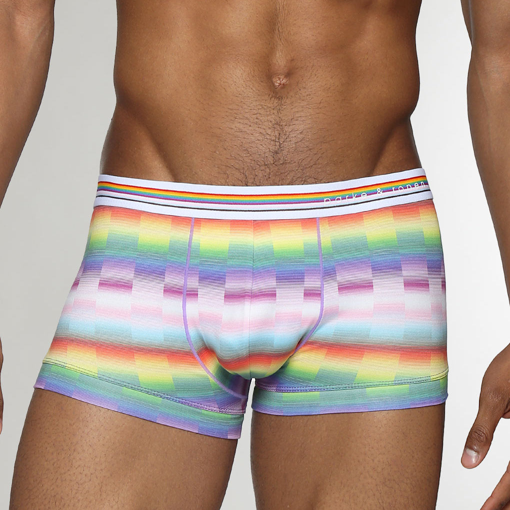 Parke & Ronen Printed Pride Low-Rise Trunk Paradise-pride