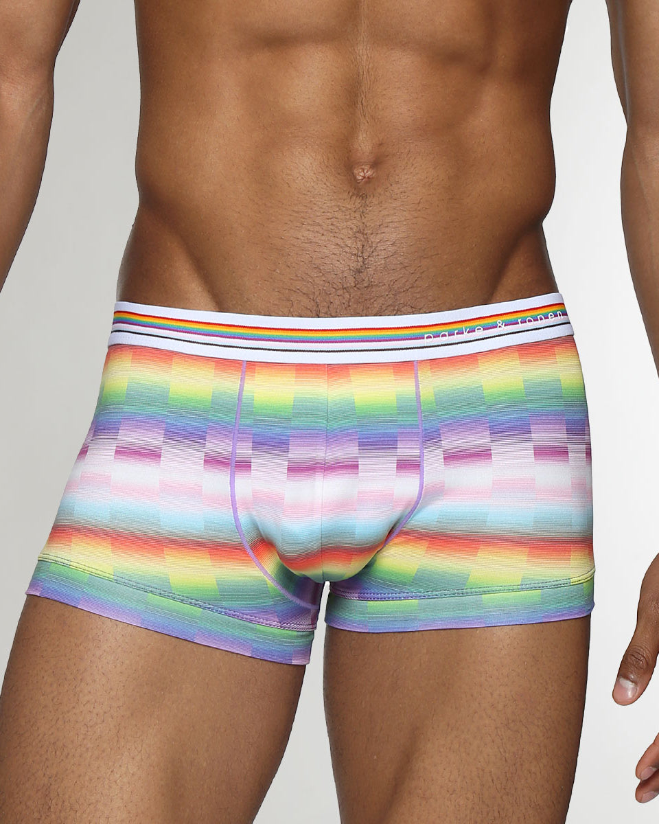 Parke & Ronen Printed Pride Low-Rise Trunk Paradise-pride