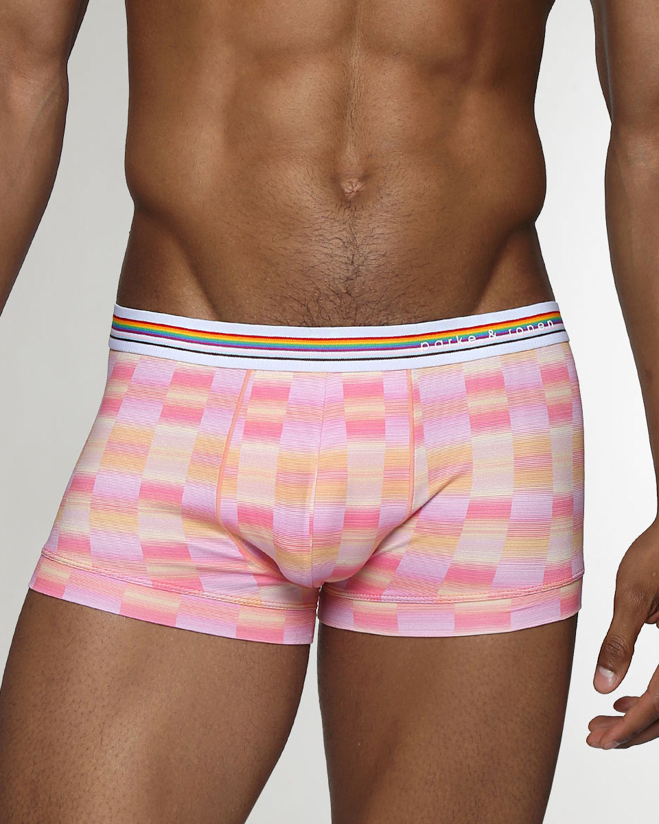 Parke & Ronen Printed Pride Low-Rise Trunk Sunset-pride