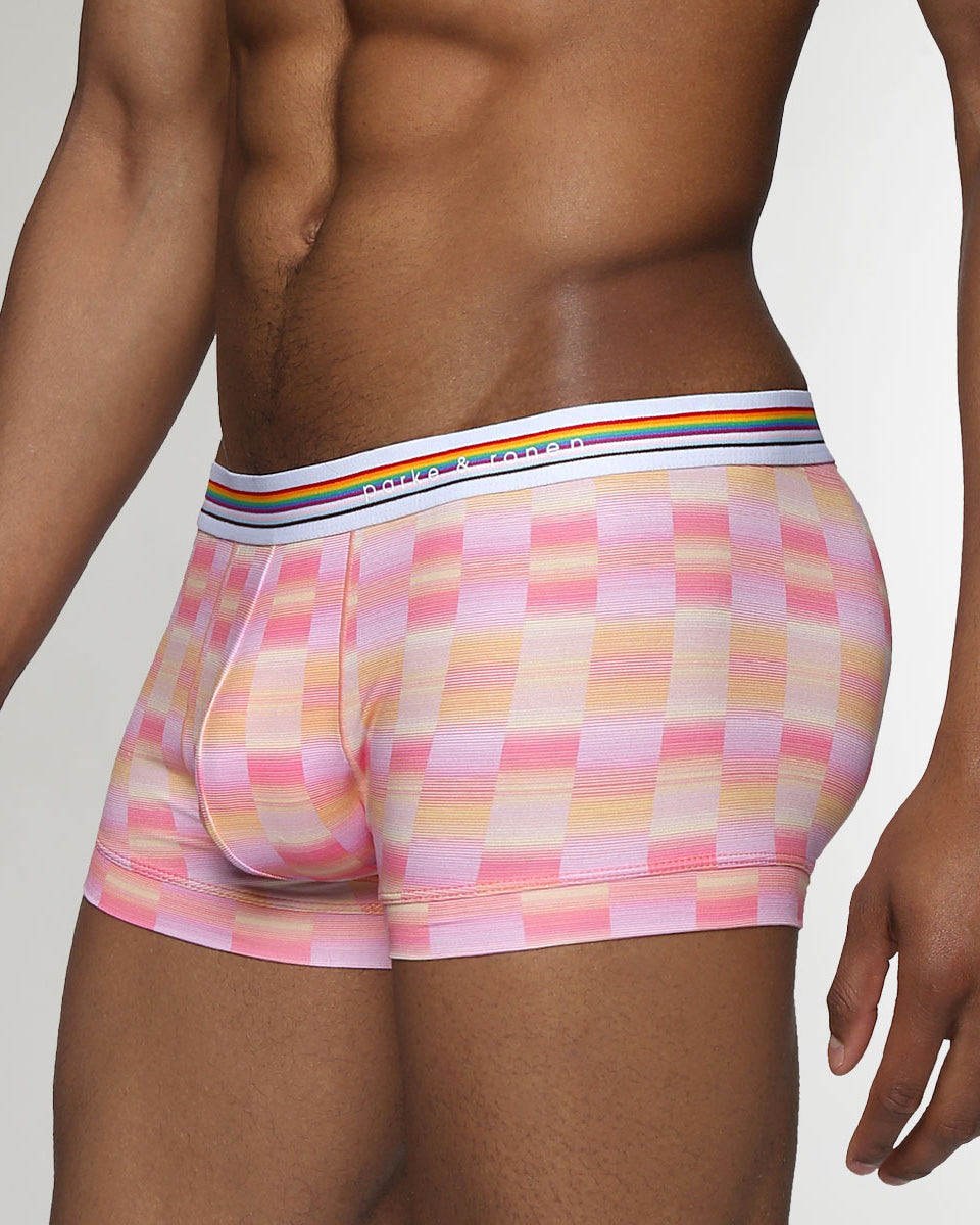 Parke & Ronen Printed Pride Low-Rise Trunk Sunset-pride