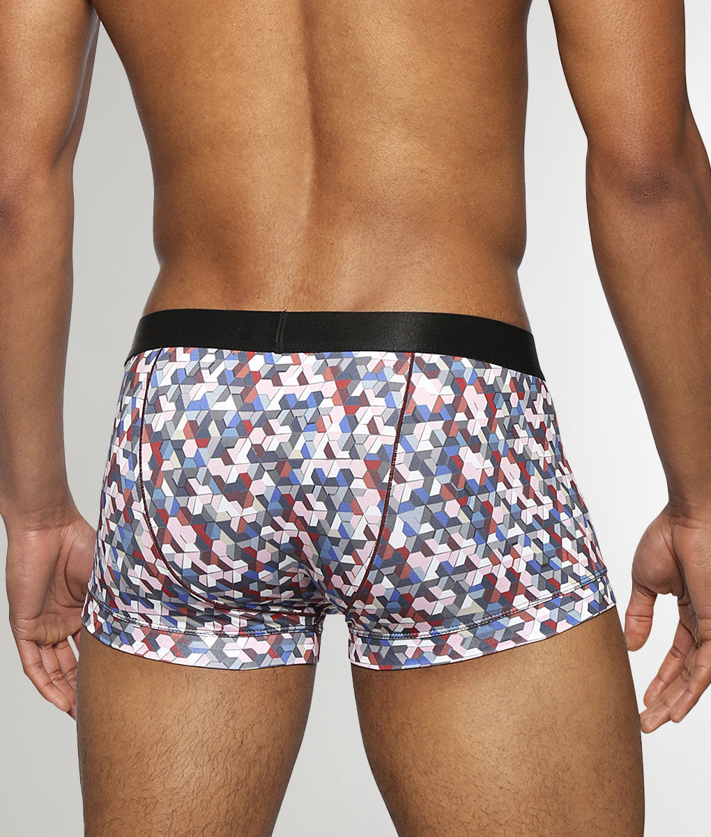 Parke & Ronen Honey Comb Printed Low Rise Trunk Vamp