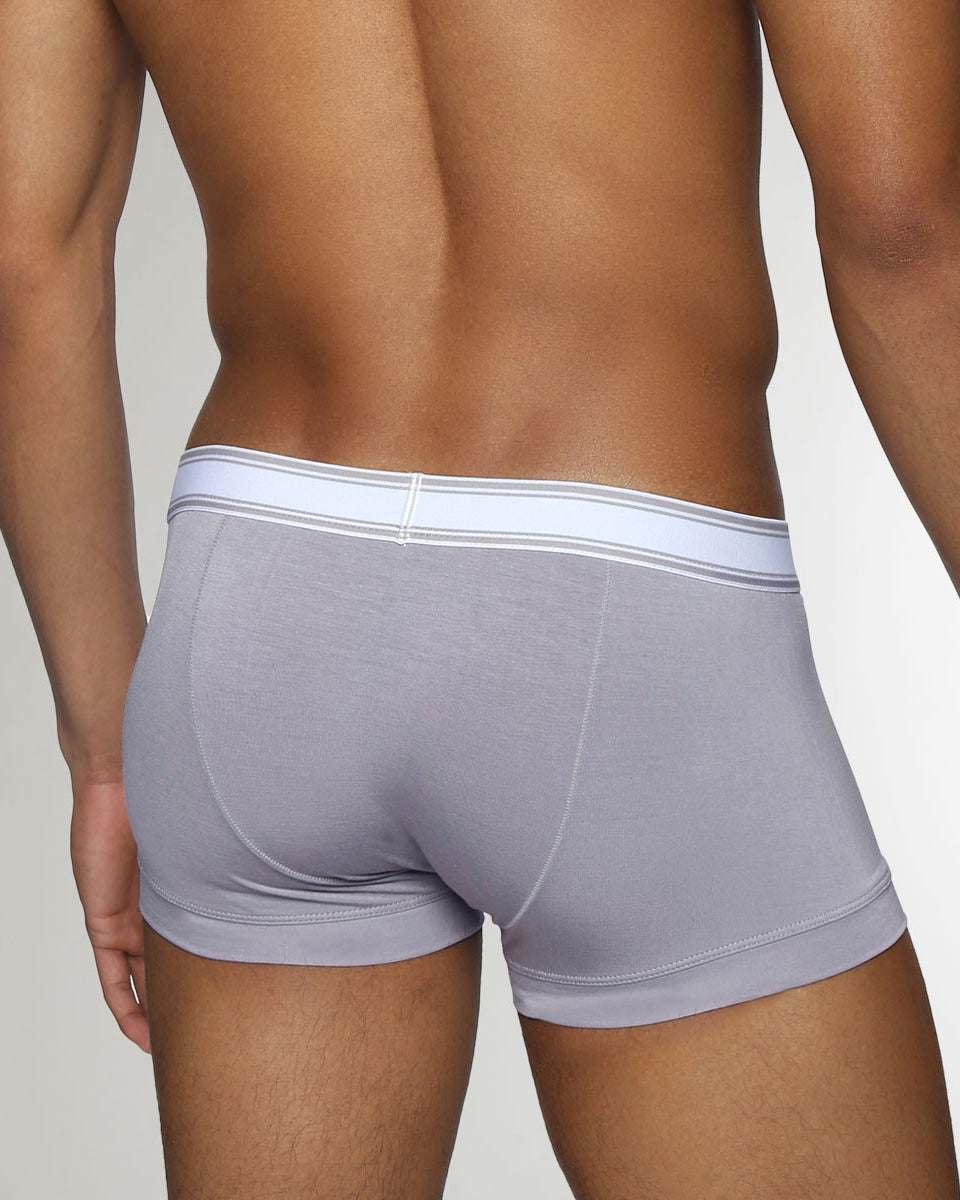 Parke & Ronen Retro Solid Low-Rise Trunk Mist-grey